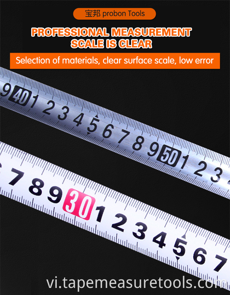 Các nhà sản xuất bán buôn tùy chỉnh các thông số kỹ thuật khác nhau băng đo bằng thép không gỉ